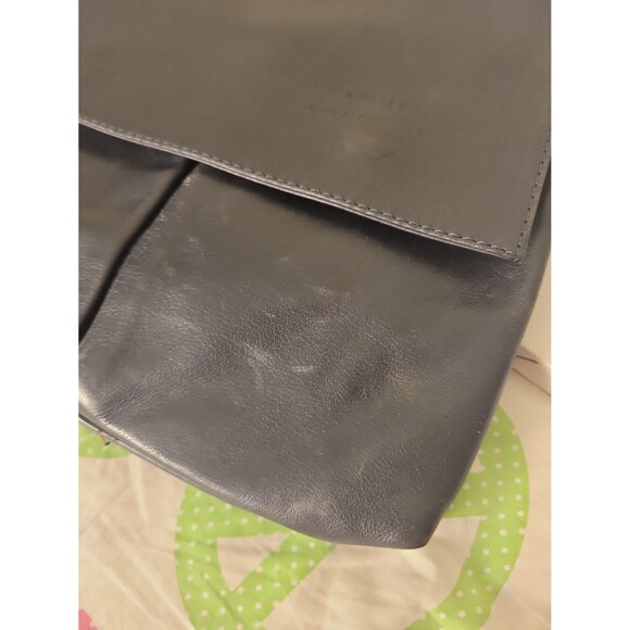 Vera Pelle Grey Leather Crossbody Bag - Picture 10 of 10